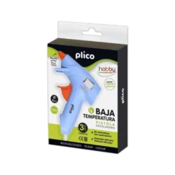 PISTOLA DE SILICONA MINI PLICO BAJA TEMPERATURA CON BATERIA Y LED 25W