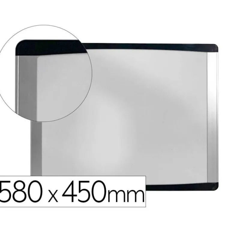 PIZARRA BLANCA BI-OFFICE INKA MAGNETICA ACERO LACADO MARCO DE ALUMINIO 580X450 CM