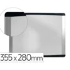 PIZARRA BLANCA BI-OFFICE INKA MAGNETICA ACERO LACADO MARCO DE ALUMINIO 355X280 CM