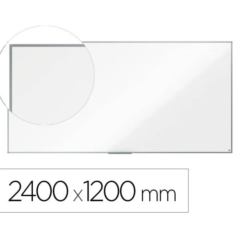 Pizarra blanca nobo essence acero vitrificado magnetica 900x600 mm