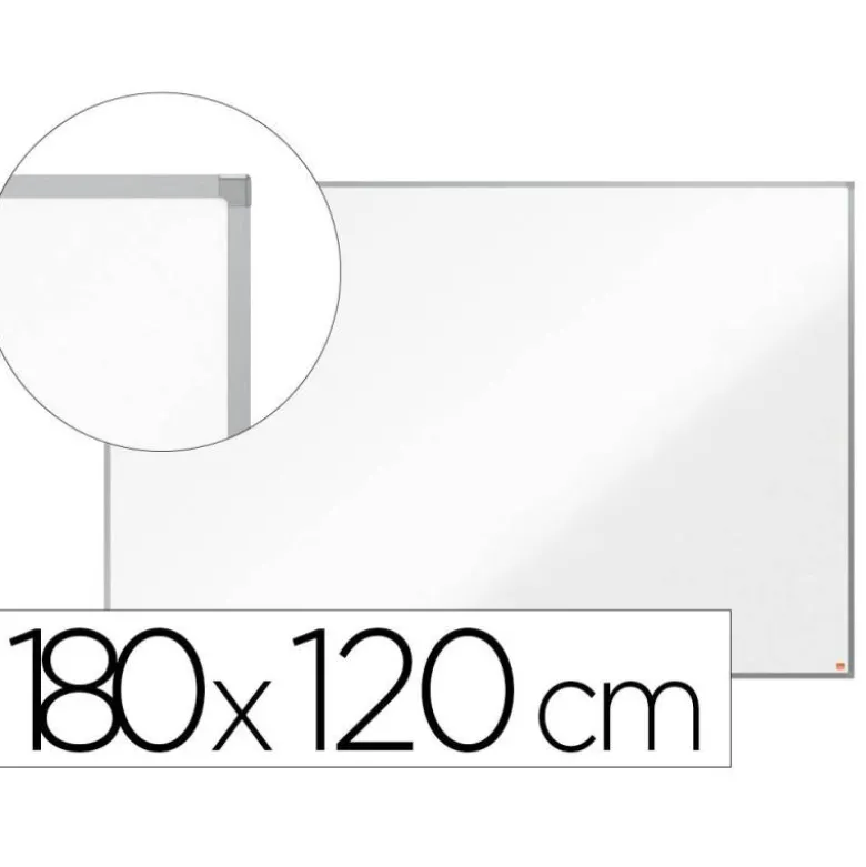 PIZARRA BLANCA NOBO ESSENCE ACERO LACADO 1800X1200 MM