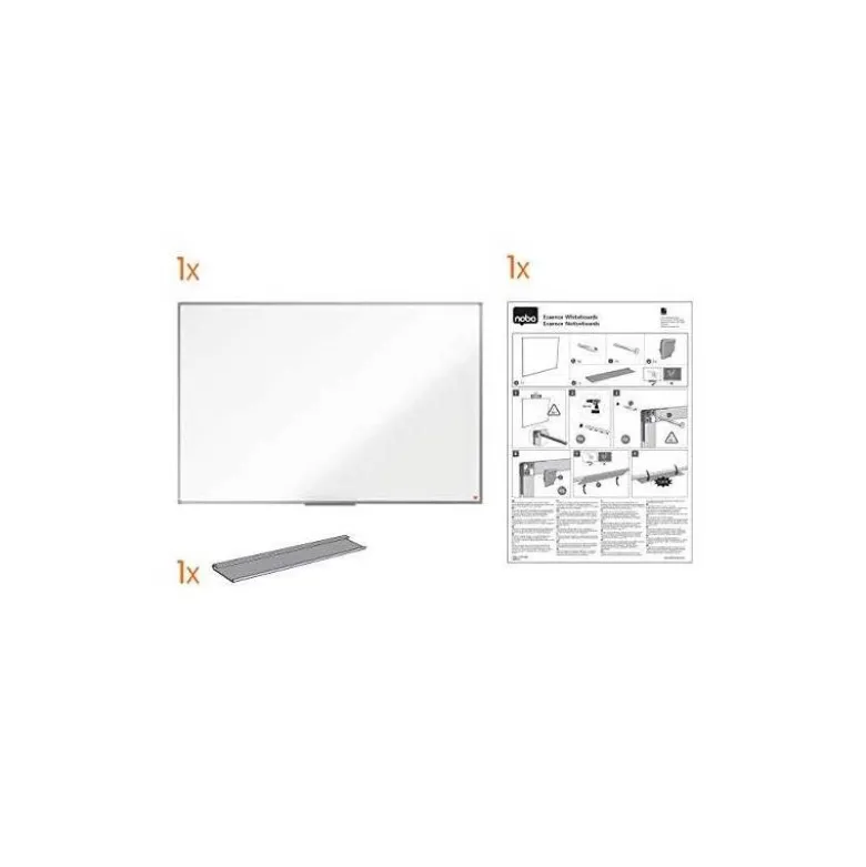 PIZARRA BLANCA NOBO ESSENCE ACERO LACADO 1800X1200 MM