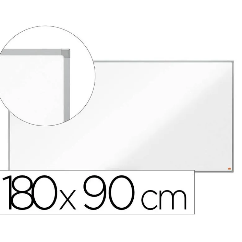PIZARRA BLANCA NOBO ESSENCE ACERO LACADO 1800X900 MM