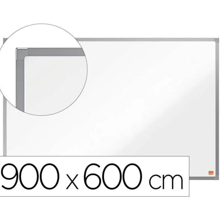 PIZARRA BLANCA NOBO ESSENCE ACERO VITRIFICADO MAGNETICA 900X600 MM