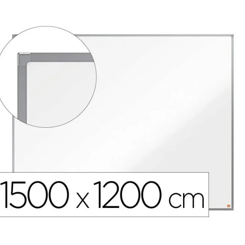 PIZARRA BLANCA NOBO ESSENCE ACERO VITRIFICADO MAGNETICA 1500X1200 MM