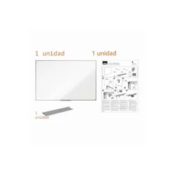 PIZARRA BLANCA NOBO ESSENCE ACERO VITRIFICADO MAGNETICA 1500X1200 MM