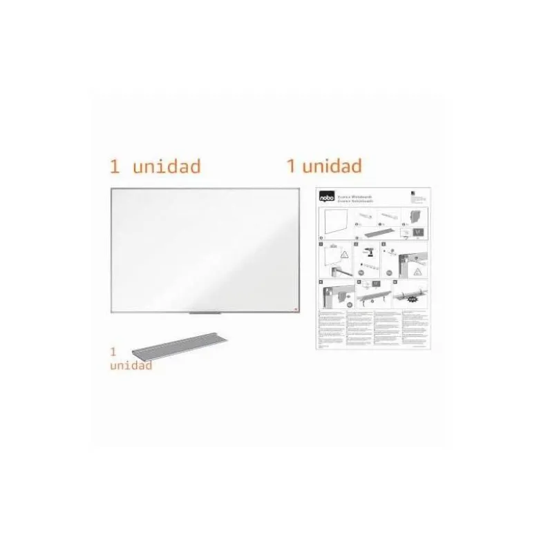 PIZARRA BLANCA NOBO ESSENCE ACERO VITRIFICADO MAGNETICA 1500X1200 MM