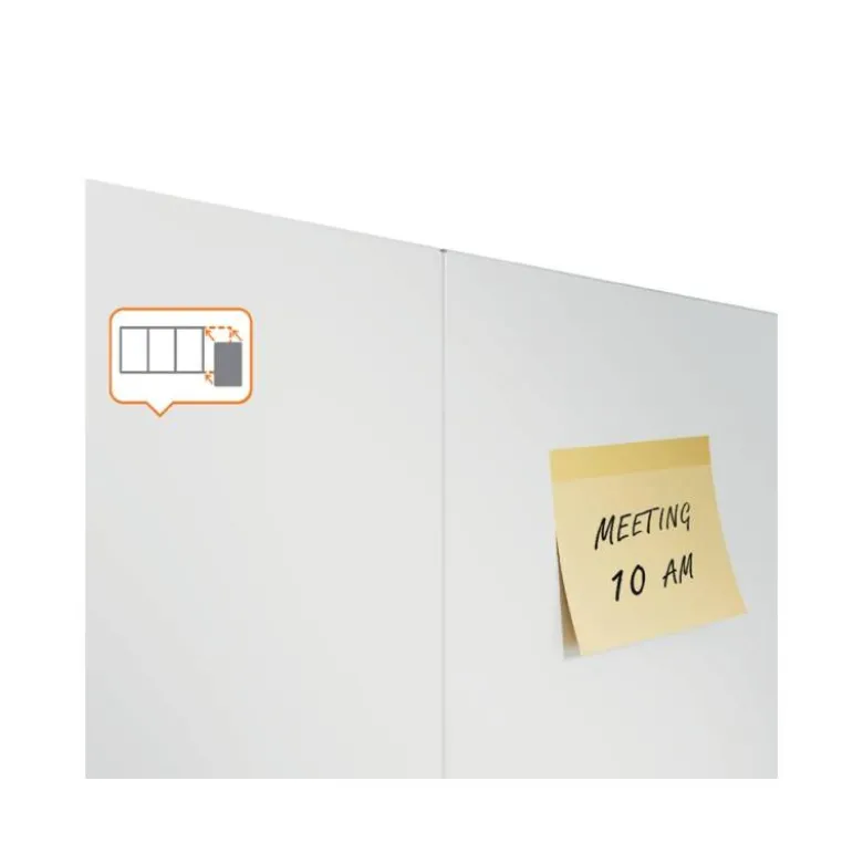 PIZARRA BLANCA NOBO INFINITY SIN MARCO ACERO LACADO MAGNETICO 1200X900 MM