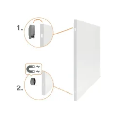 PIZARRA BLANCA NOBO INFINITY SIN MARCO ACERO LACADO MAGNETICO 1200X900 MM