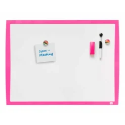 PIZARRA BLANCA NOBO MAGNETICA MARCO FUCSIA 430X585 MM