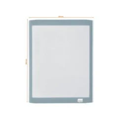 PIZARRA BLANCA NOBO MAGNETICA CON BORRADOR IMAN Y ROTULADOR MARCO COLORES PASTEL SURTIDOS 216X280 MM