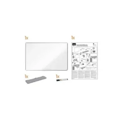 PIZARRA BLANCA NOBO PREMIUM PLUS MELAMINA MAGNETICA 2400X1200 MM