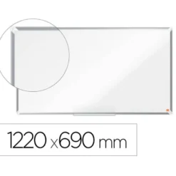 PIZARRA BLANCA NOBO PREMIUM PLUS ACERO LACADO FORMATO PANORAMICO 55