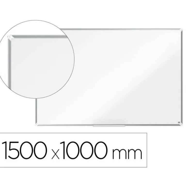 PIZARRA BLANCA NOBO PREMIUM PLUS ACERO LACADO MAGNETICA 1500X1000 MM