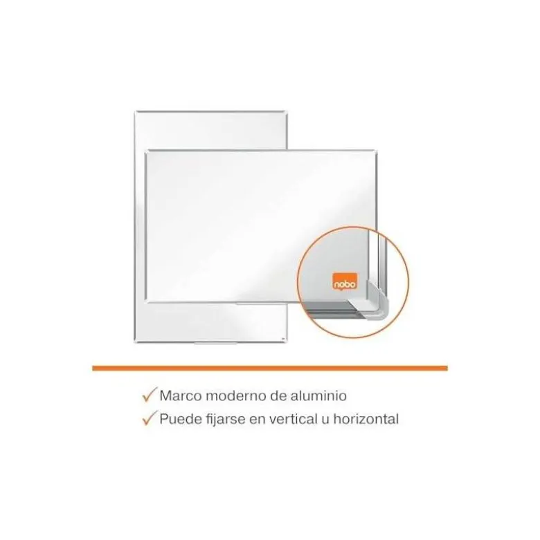 PIZARRA BLANCA NOBO PREMIUM PLUS ACERO LACADO MAGNETICA 1500X1000 MM
