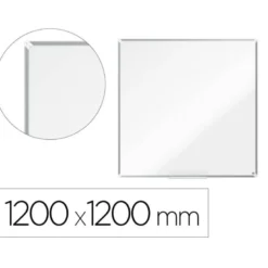 PIZARRA BLANCA NOBO PREMIUM PLUS MELAMINA MAGNETICA 1200X1200 MM