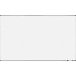 PIZARRA BLANCA ROCADA LACADA MAGNETICA MARCO ALUMINIO CON CANTONERAS 120X200 CM