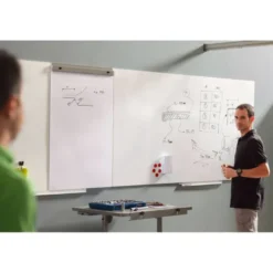 PIZARRA BLANCA ROCADA SKINWHITEBOARD PRO LACADA MAGNETICA 100X100 CM 2 MODULOS