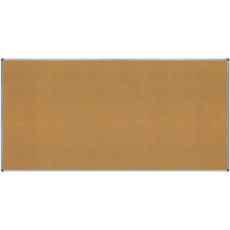PIZARRA CORCHO ROCADA MARCO ALUMINIO CON CANTONERAS 120X240 CM