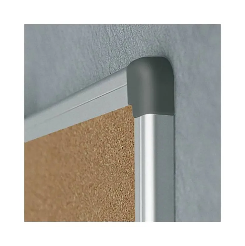 PIZARRA CORCHO ROCADA MARCO ALUMINIO CON CANTONERAS 120X240 CM