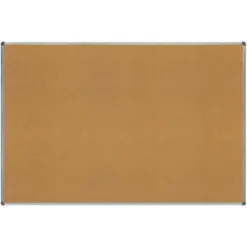 PIZARRA CORCHO ROCADA MARCO ALUMINIO CON CANTONERAS 120X180 CM