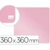 PIZARRA NOBO MAGNETICA PARA EL HOGAR COLOR ROSA 360X360 MM