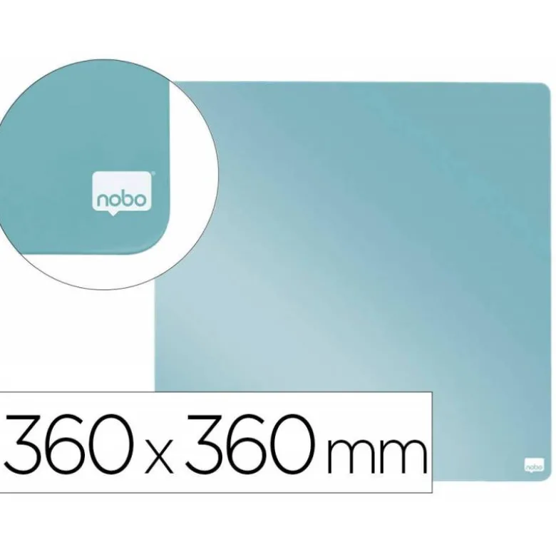 PIZARRA NOBO MAGNETICA PARA EL HOGAR COLOR GRIS 360X360 MM