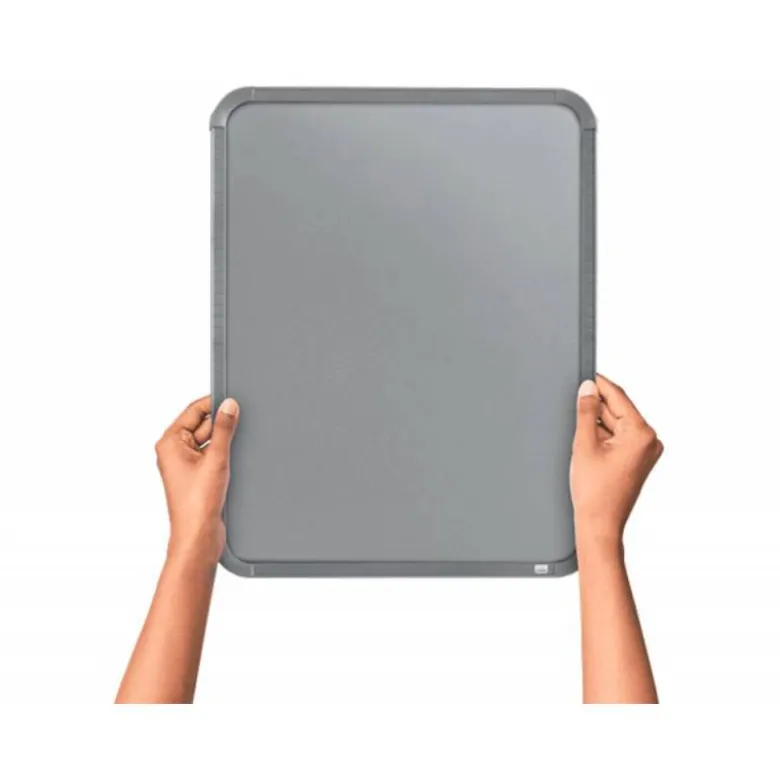 PIZARRA NOBO MAGNETICA PARA EL HOGAR ACERO MARCO SLIM PLATA 280X360 MM