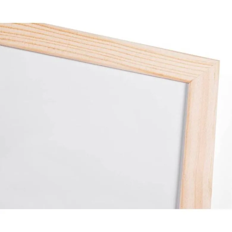 Pizarra Blanca de Melamina con marco de madera 120x90 Q-Connect