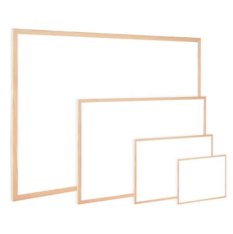 Pizarra Blanca de Melamina con marco de madera 120x90 Q-Connect