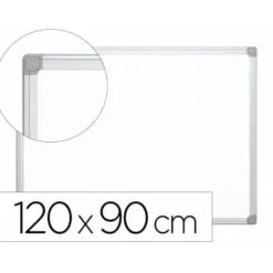 Pizarra Blanca de Melamina con marco de aluminio 120x90 Q-Connect
