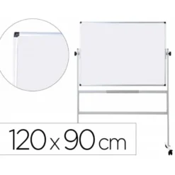 Pizarra Blanca de Melamina con ruedas 120x90 Q-Connect
