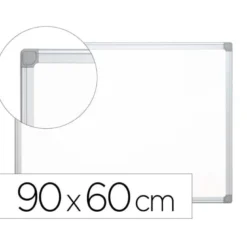 Pizarra Blanca Lacada Magnetica con marco de aluminio 90x60 Q-Connect