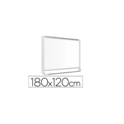 Pizarra Blanca Lacada Magnetica con marco de aluminio 180x120 Bi-Office