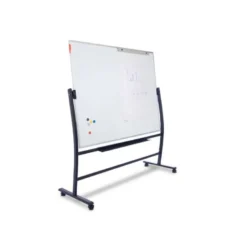 Pizarra Blanca Lacada Magnetica soporte volteable 90x120cm