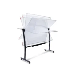 Pizarra Blanca Lacada Magnetica soporte volteable 90x120cm