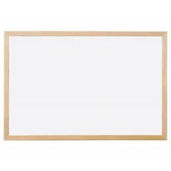 Pizarra Blanca laminada con marco de madera 120x80 Q-Connect