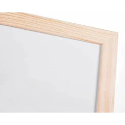 Pizarra Blanca laminada con marco de madera 120x80 Q-Connect