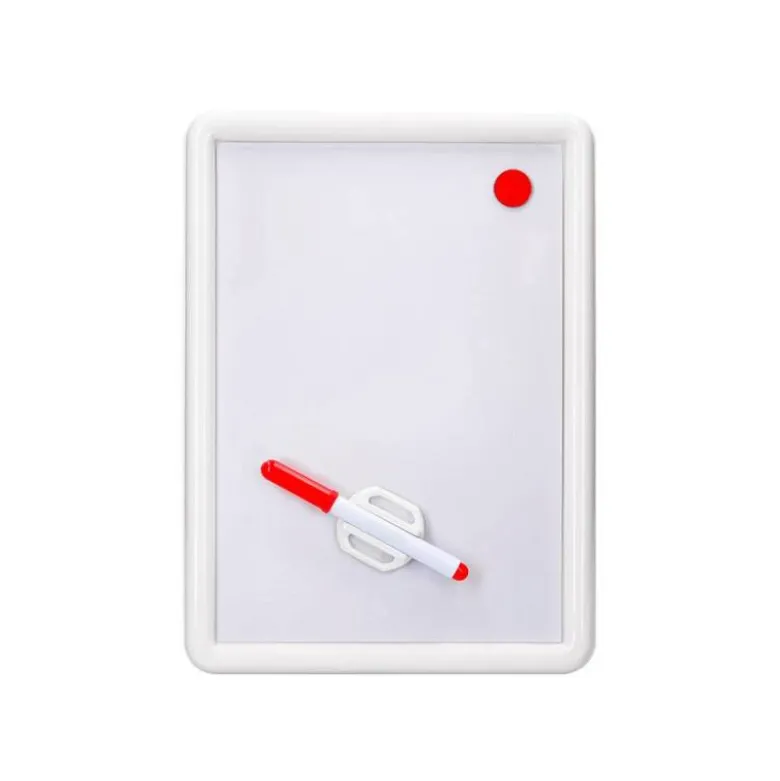 Pizarra blanca liderpapel magnetica 25x35 cm con rotulador y borrador