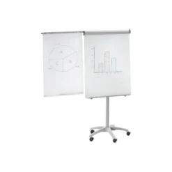 Pizarra Blanca Magnetica Movil con ruedas 68x104 cm Rocada