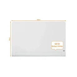 Pizarra Blanca Nobo Diamond Cristal Templado Magnetica 99,3x55,9 cm