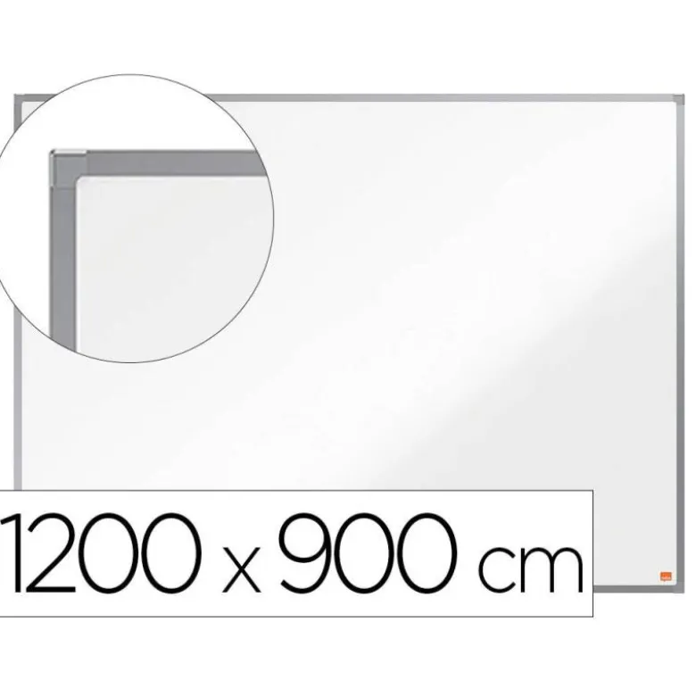 PIZARRA BLANCA NOBO ESSENCE ACERO VITRIFICADO MAGNETICA 1200X900 MM