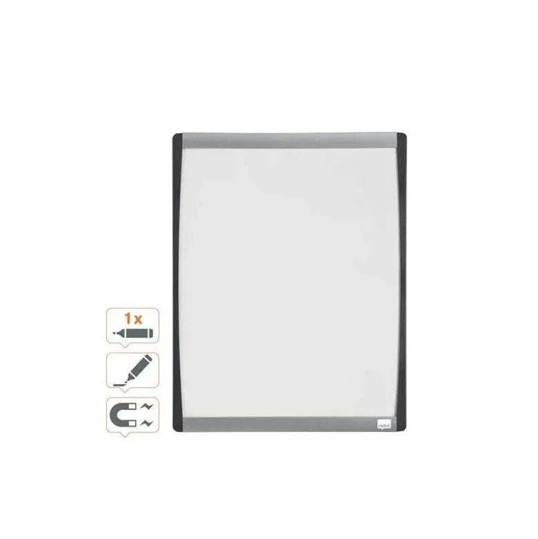PIZARRA BLANCA NOBO MAGNETICA MARCO ARQUEADO 355X280 MM