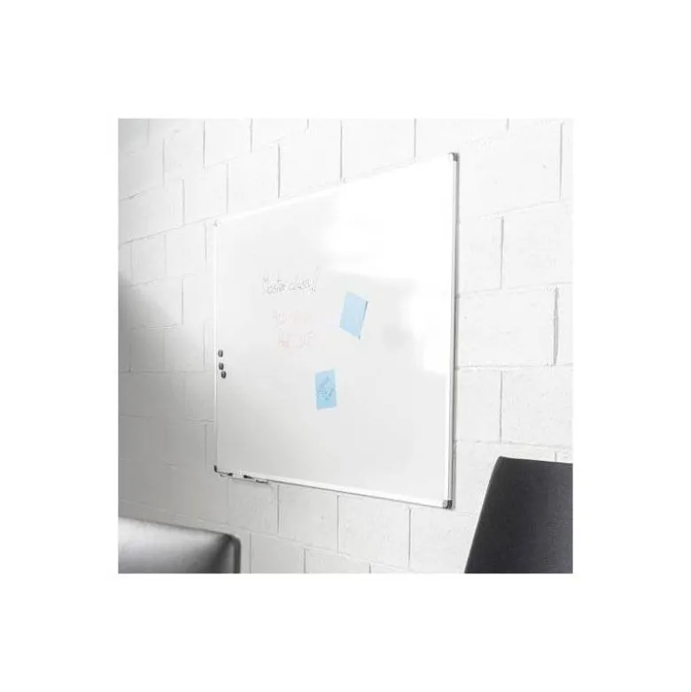 Pizarra Blanca Rocada Acero Vitrificado Magnética marco 120x180 cm