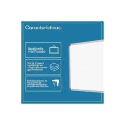 Pizarra Blanca Rocada Acero Vitrificado Magnética 120x240 cm