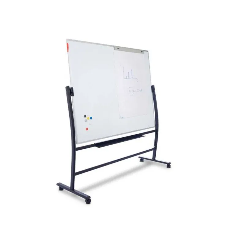 Pizarra Blanca Rocada Vitrificada soporte volteable 90x120