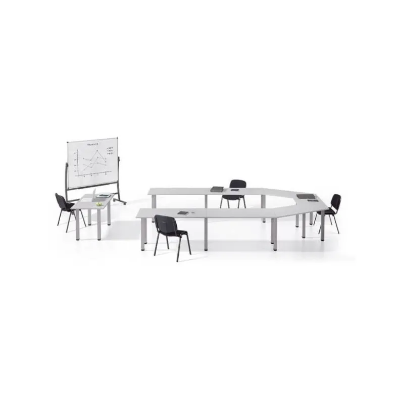 Pizarra Blanca Rocada Vitrificada soporte volteable 90x120