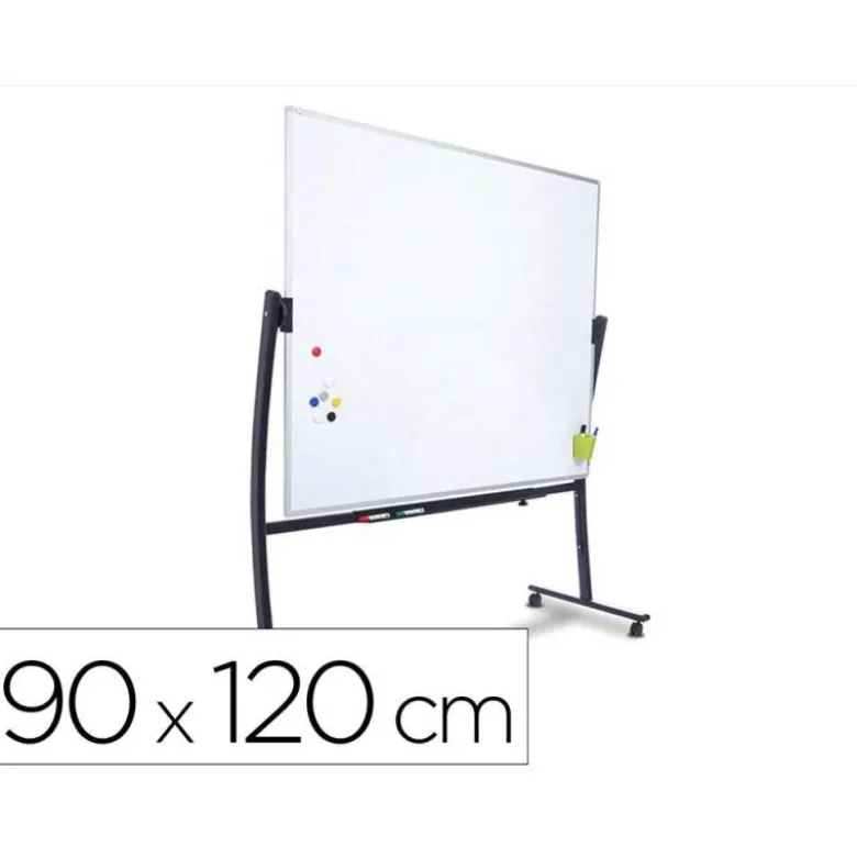 Pizarra Blanca Rocada Vitrificada soporte volteable 90x120