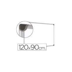 Pizarra Blanca Vitrificada Magnetica con marco de aluminio 120x90 Bi-Office