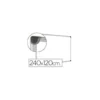 Pizarra Blanca Vitrificada Magnetica con marco de aluminio 240x120 Bi-Office